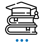 icon of books with graduation cap