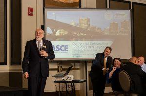 Dr. Truax presenting at the ASCE Centennial Celebration