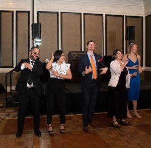 ASCE members on the dance floor