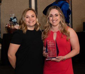 Catherine Sydnor accepting an award on behalf of Kimley-Horn of the Richmond Branch